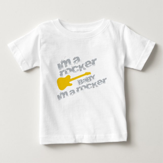 T-shirt Pour Bébé BabyImARocker.png (Devant)