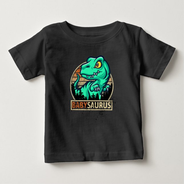 T-shirt Pour Bébé Babysaurus drôle t-rex (Devant)
