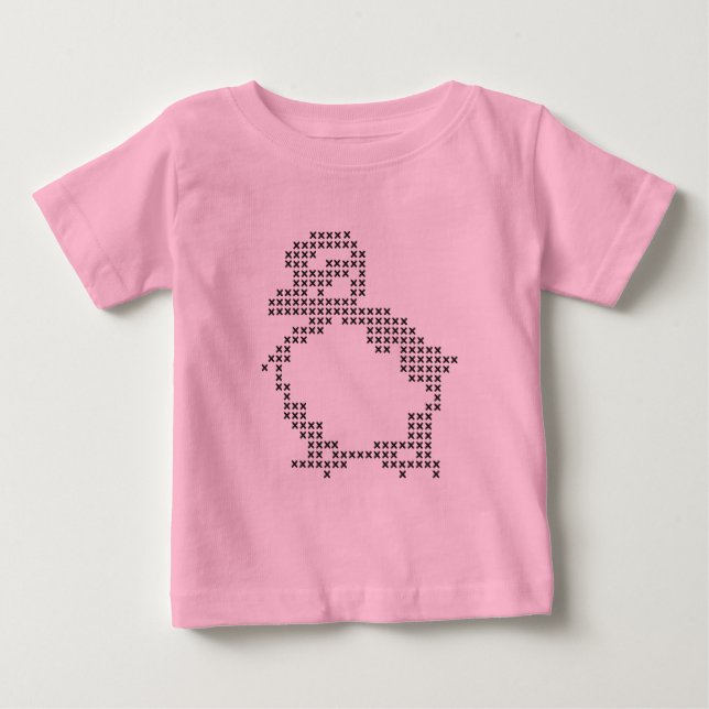 T-shirt Pour Bébé babysuit à point croisé organique (Devant)