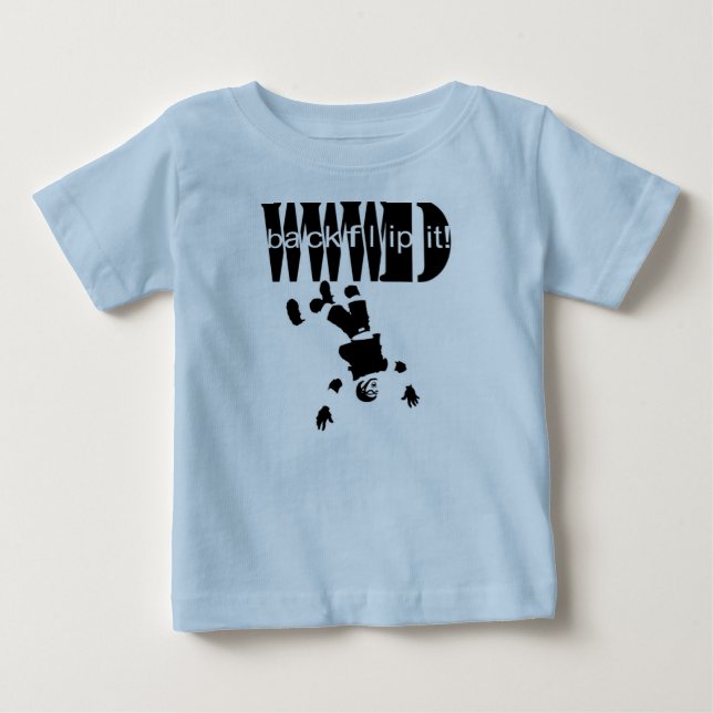 T-shirt Pour Bébé backflipit ! Bébé (Devant)