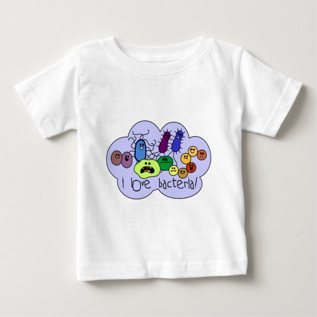 T-shirt Pour Bébé Bactéries d'amour (Devant)
