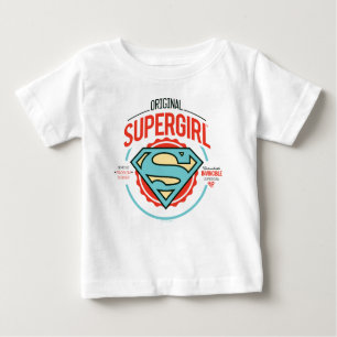 T-shirt Pour Bébé Badge Vintage du logo original Supergirl