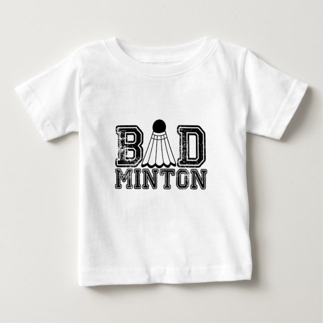 T-shirt Pour Bébé Badminton (Devant)