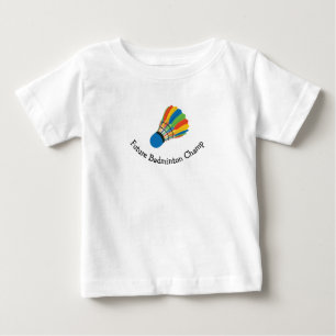 T-shirt Pour Bébé Badminton Design
