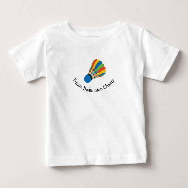 T-shirt Pour Bébé Badminton Design (Devant)