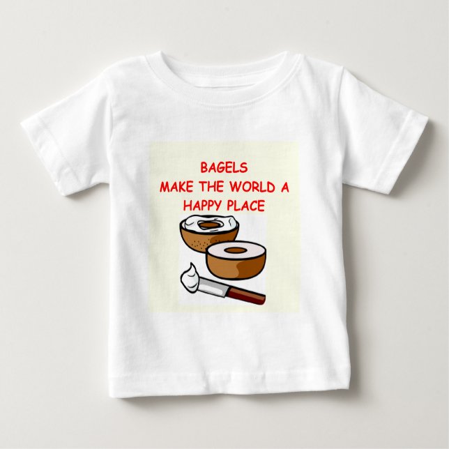 T-shirt Pour Bébé bagels (Devant)