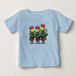T-shirt Pour Bébé Bagpipers pour Burns Supper Scottish Thistles