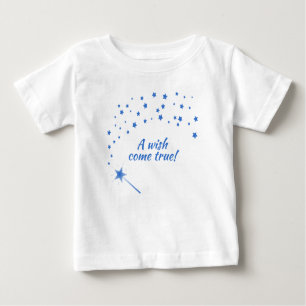 T-shirt Pour Bébé Baguette Fée & Étoiles, Un Souhait Vraiment