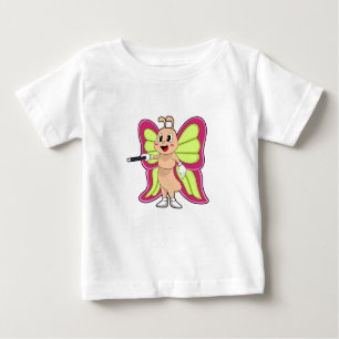 T-shirt Pour Bébé Baguette magique papillon