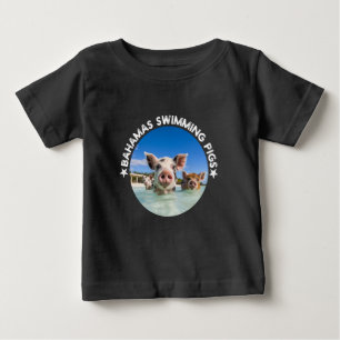 T-shirt Pour Bébé Bahamas Pigs de natation Exuma