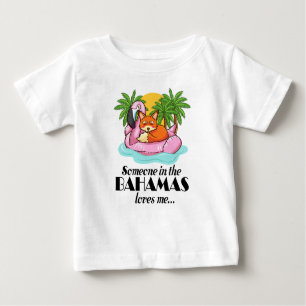 T-shirt Pour Bébé Bahamas Vacation Quelqu'un m'aime le cadeau