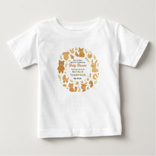 T-shirt Pour Bébé Bain de bébé garçon neutre   Mignon animal de safa
