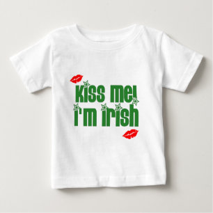 T-shirt Pour Bébé baiser--im-irlandais-lèvres