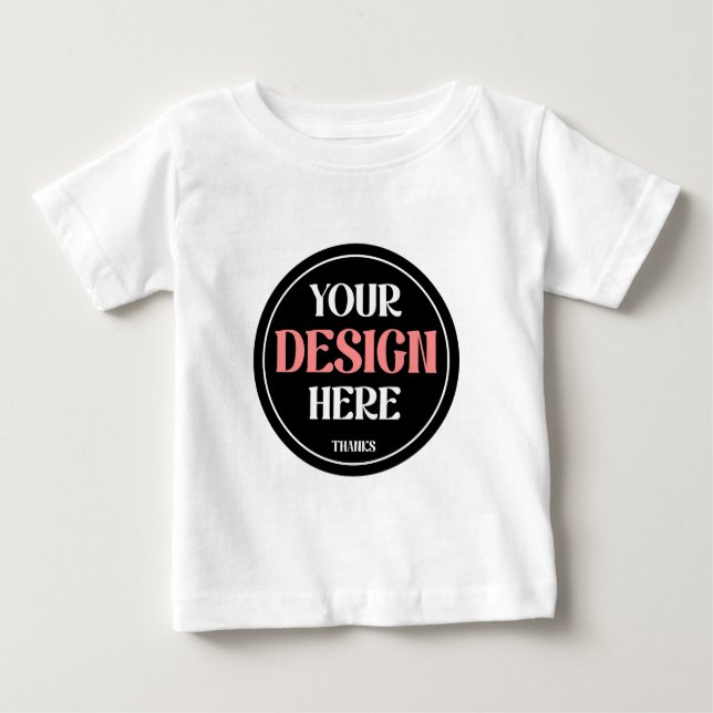 T-shirt Pour Bébé baiser personnalisé, unique, élégant et minimalist (Devant)