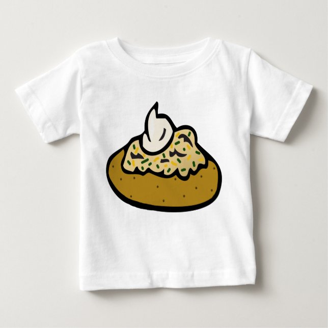 T-shirt Pour Bébé Baked potato (Devant)