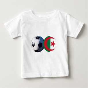T-shirt Pour Bébé Bal de football Algérie Drapeau2 Le MUSÉE Zazzle