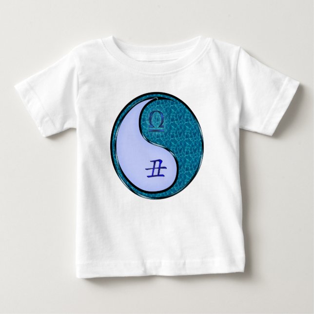 T-shirt Pour Bébé Balance & Bœuf d'eau (Devant)
