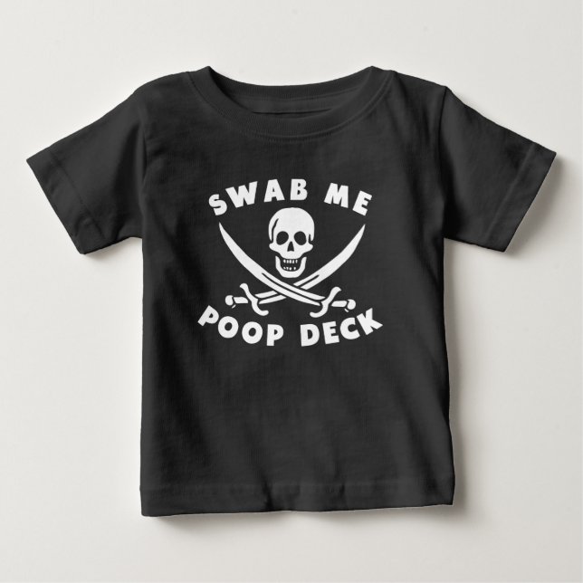 T-shirt Pour Bébé Balayer-moi Poop Deck (Devant)