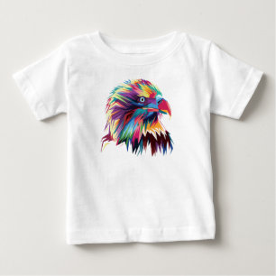 T-shirt Pour Bébé Bald Eagle géométrique Prismatic Design-80590