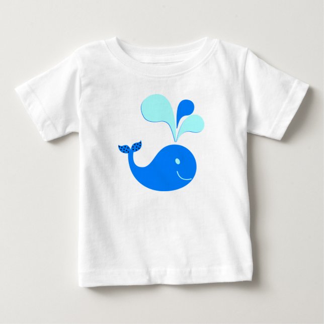 T-shirt Pour Bébé Baleine (Devant)