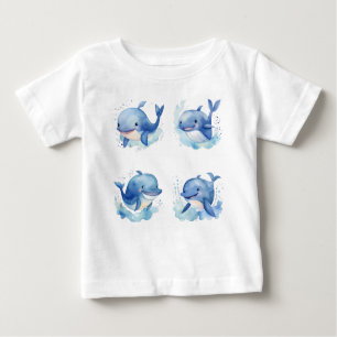 T-shirt Pour Bébé Baleine