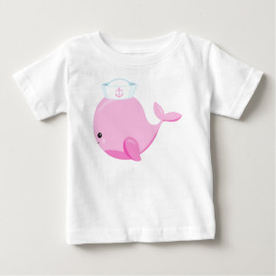 T-shirt Pour Bébé Baleine à voile, Belle baleine, Petite baleine, Ba