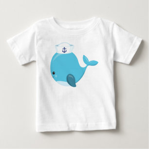 T-shirt Pour Bébé Baleine à voile, Belle baleine, Petite baleine, Ba