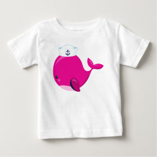 T-shirt Pour Bébé Baleine à voile, Petite baleine, Belle baleine, Ba