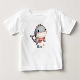 T-shirt Pour Bébé Baleine Bonjour!