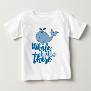T-shirt Pour Bébé Baleine Bonjour Là-Baleine Dessin Animé Mignonne B