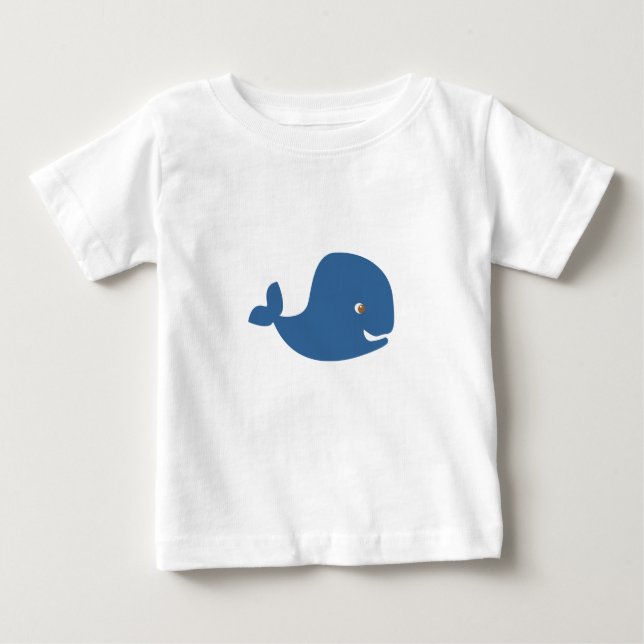 T-shirt Pour Bébé Baleine de bleus layette (Devant)
