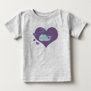 T-shirt Pour Bébé Baleine mignonne