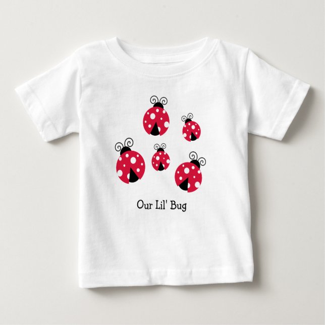 T-shirt Pour Bébé Balise Ladybug personnalisée (Devant)