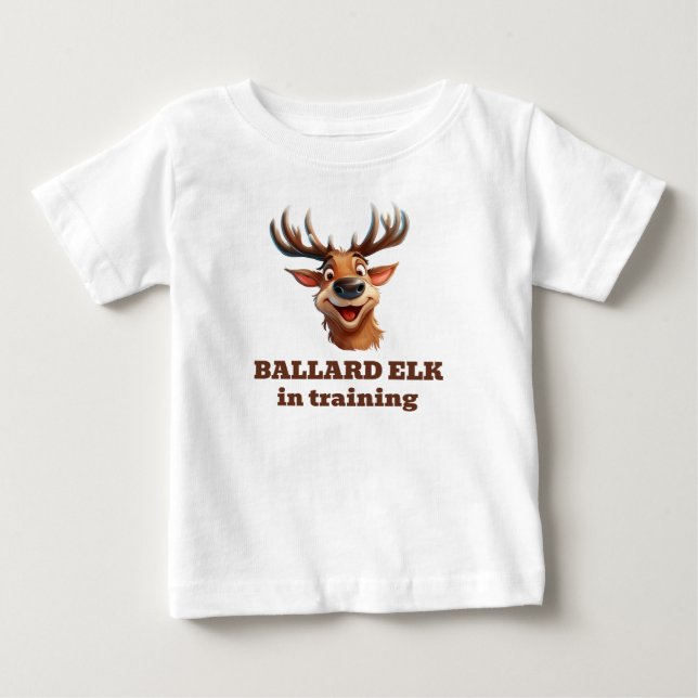 T-shirt Pour Bébé Ballard Elk en formation (Devant)