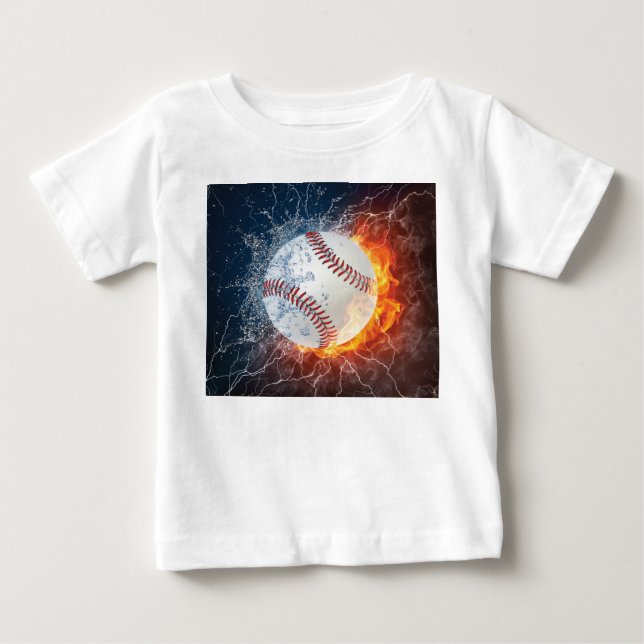 T-shirt Pour Bébé Balle de baseball (Devant)