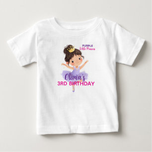 T-shirt Pour Bébé Balle de la petite princesse violette