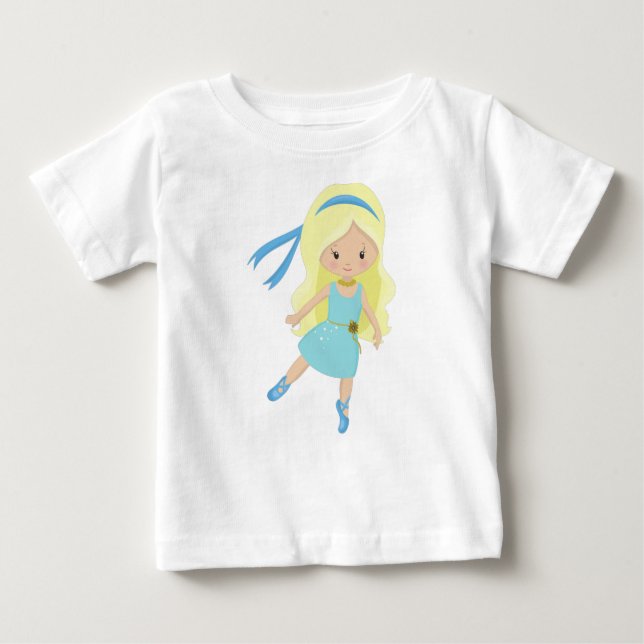 T-shirt Pour Bébé Ballerina, Danse De Ballet, Fille De Ballet, Cheve (Devant)