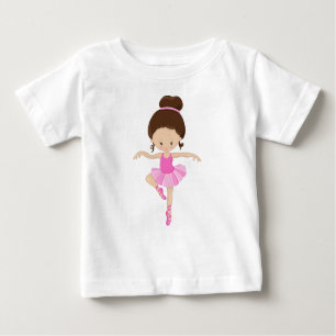 T-shirt Pour Bébé Ballerina, Fille de ballet, Danse de ballet, Cheve