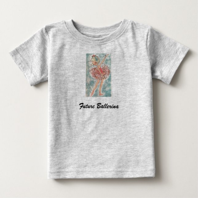 T-shirt Pour Bébé Ballerina future (Devant)