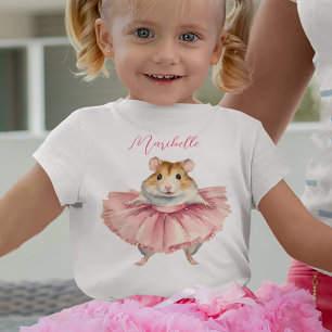 T-shirt Pour Bébé Ballerina Hamster Girl