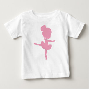 T-shirt Pour Bébé Ballerina Silhouette, Fille de ballet, Danse de ba