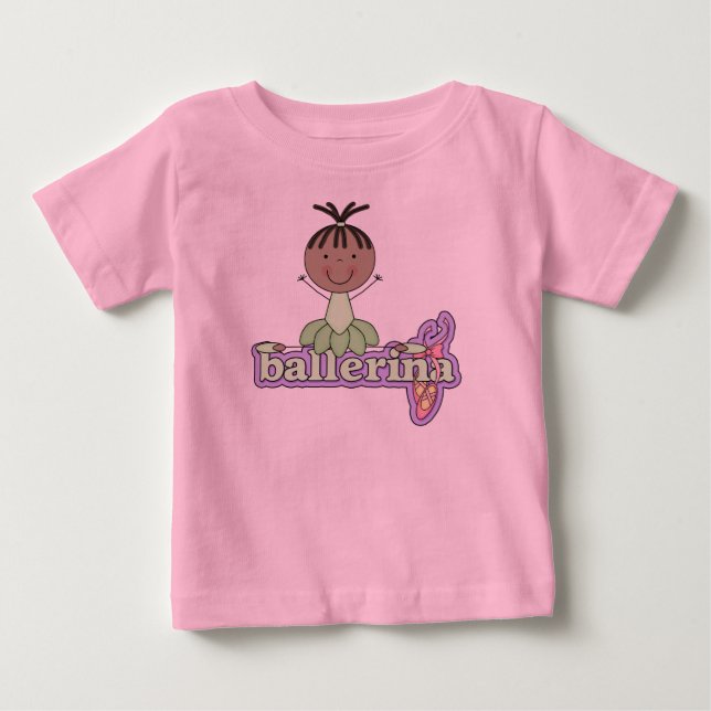 T-shirt Pour Bébé Ballerine - Combinaison bébé tutu vert (Devant)