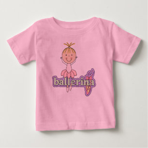 T-shirt Pour Bébé Ballerine - combinaison rose de tutu de bébé
