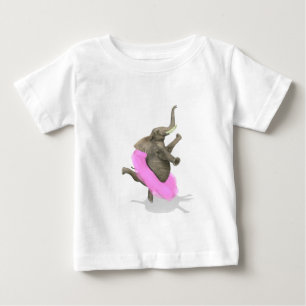 T-shirt Pour Bébé Ballet Elephant En Pointe