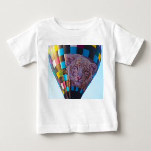 T-shirt Pour Bébé Ballon à air chaud, léopard de neige, Olathe, le