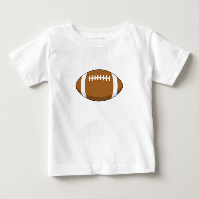 T-shirt Pour Bébé Ballon de rugby américain (Devant)