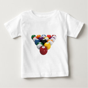 T-shirt Pour Bébé Ballons de piscine / Billard : Modèle 3D :