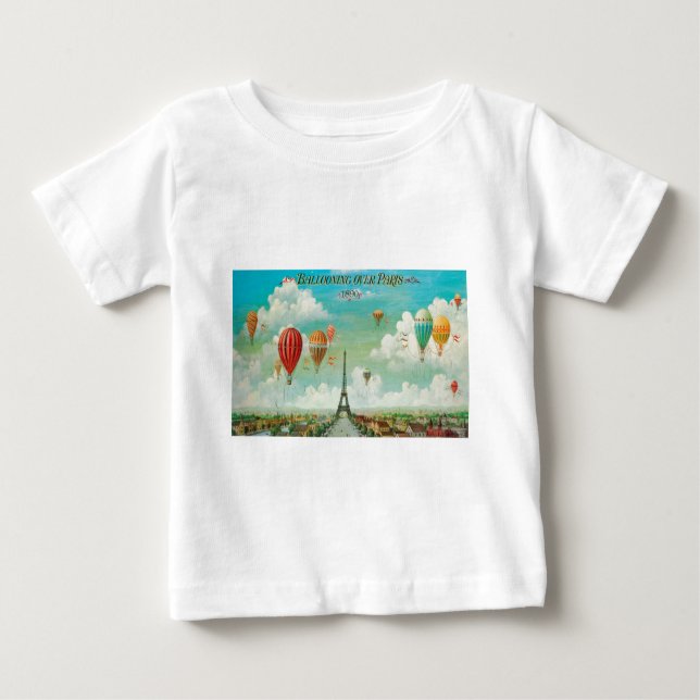 T-shirt Pour Bébé Balloquer Paris (Devant)