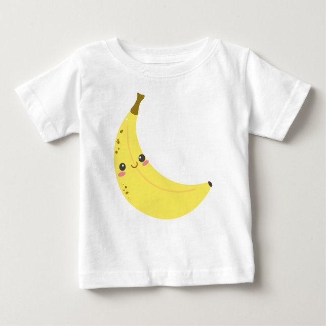 T-shirt Pour Bébé banane, fruits, jaune (Devant)
