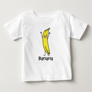 T-shirt Pour Bébé Banane qui est heureuse, célébrant et encourageant